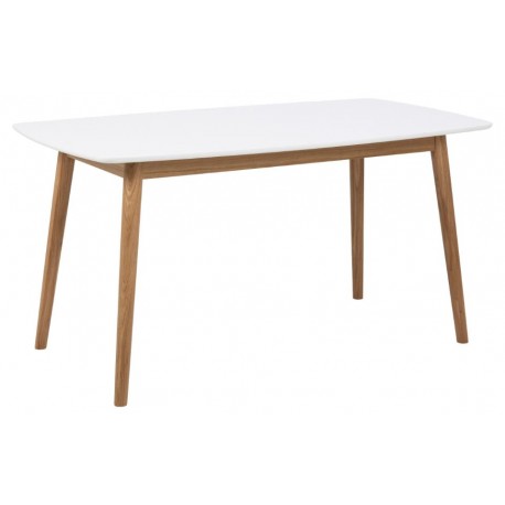 Nagano spisebord 80x150 cm - Eg/Hvid