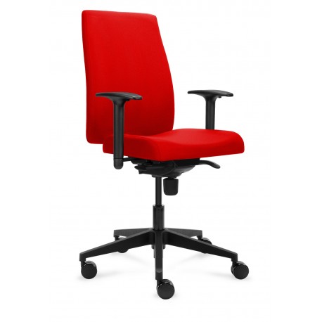 Infra ergonomisk kontorstol rød stof