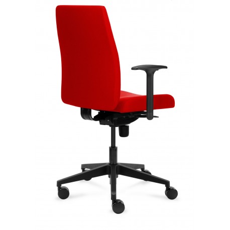 Infra ergonomisk kontorstol rød stof