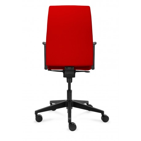 Infra ergonomisk kontorstol rød stof