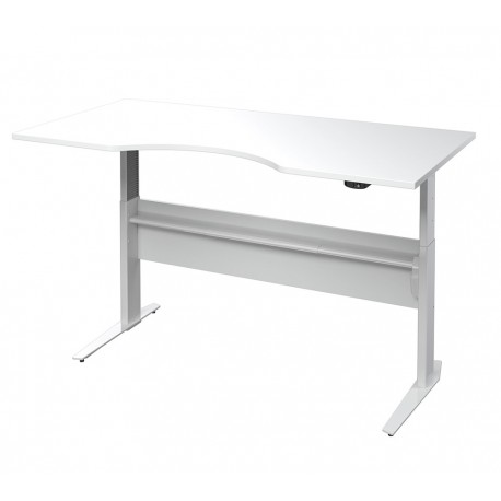 Rio hæve/sænke skrivebord 150 cm - Hvid