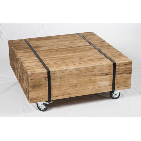 JAVA SOFABORD i Teaktræ 90 x 90 cm