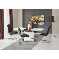 NORD spisebord hvid 140-180cm med 4 spisestole