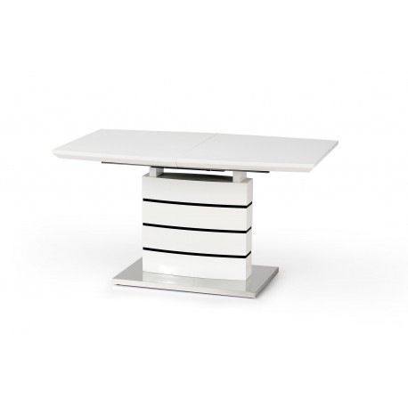 NORD spisebord hvid 140-180cm med 4 spisestole
