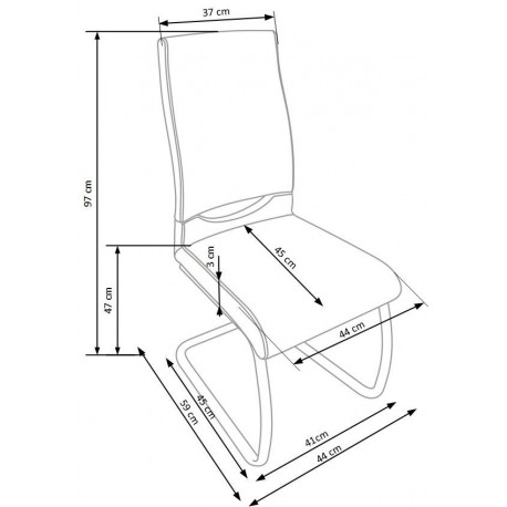MONACO spisebord hvid 160-220cm med 4 spisestole