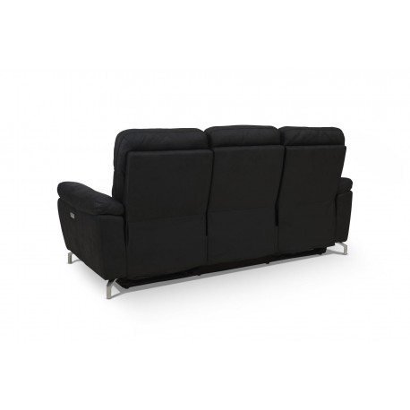 Selesta Recliner 3 pers. lædersofa sort