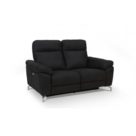 Selesta Recliner 3 pers. lædersofa sort