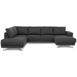 Mia U-sofa Højrevendt Antracit Inari 96