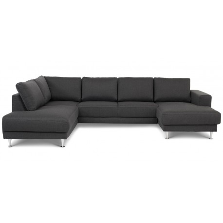 Mia U-sofa Højrevendt Antracit Inari 96