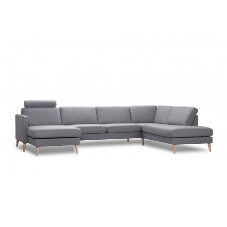 Ask hjørnesofa med Venstrevendt chaiselong & open-end