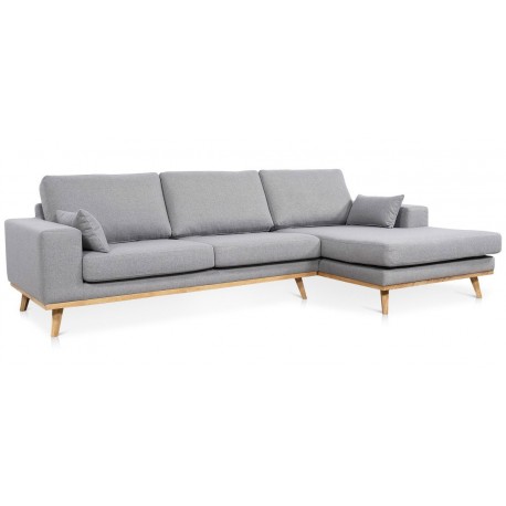 Genova chais. sofa højrevendt - Lysegrå Inari 91 OUTLET