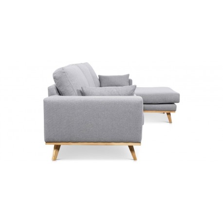 Genova chais. sofa højrevendt - Lysegrå Inari 91 OUTLET