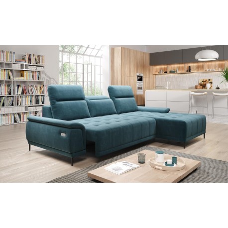 CALVARO Chaiselongsofa Turkis højrevendt