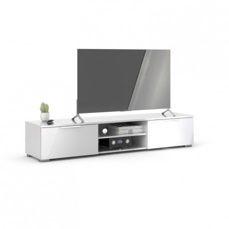 Chique tv-bord 172 cm - Hvid højglans