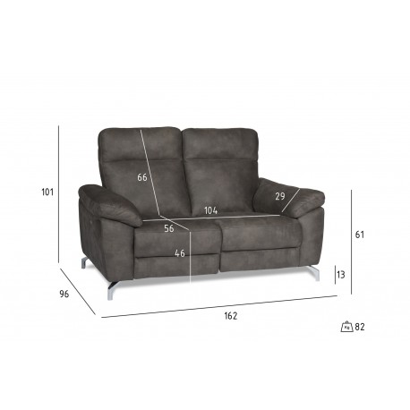 Selesta 2 Personers sofa stof