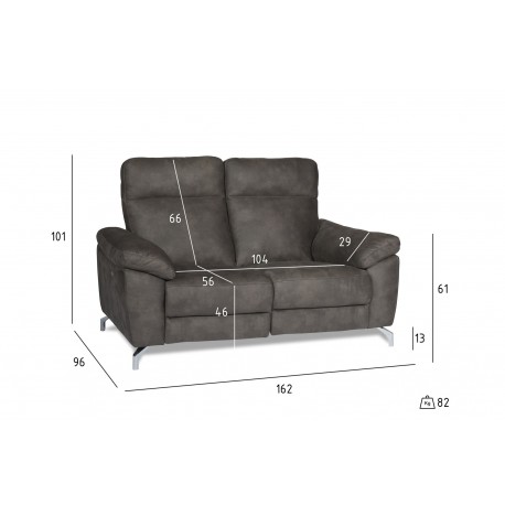 Selesta 2 Personers sofa stof