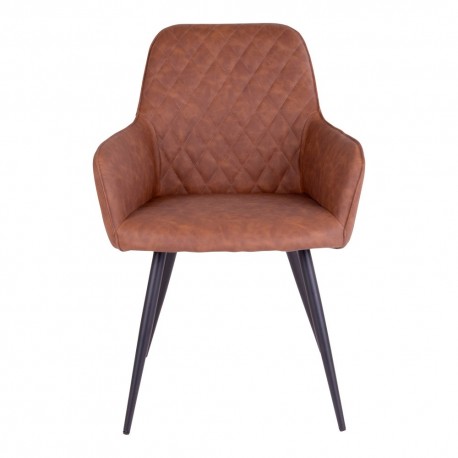 Milas Spisebordsstol Cognac Pu
