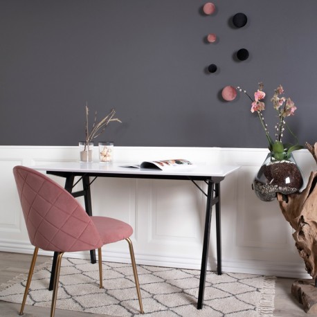 Geneve Spisebordsstol Rosa Velour