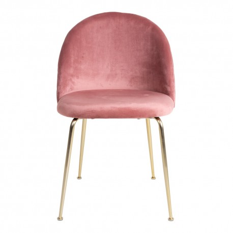 Geneve Spisebordsstol Rosa Velour