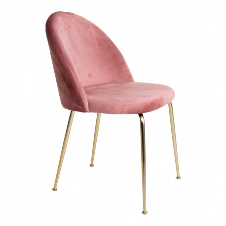 Geneve Spisebordsstol Rosa Velour