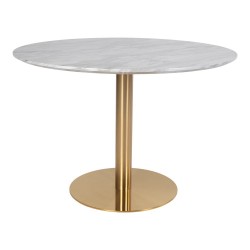 Bolzano Spisebord Hvid Ø110 cm