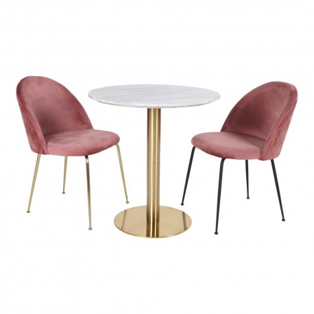 Bolzano Spisebord Hvid Ø110 cm