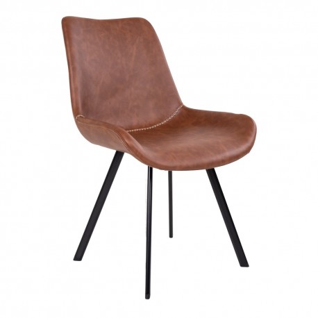 2 x Drammen Spisebordsstole - Cognac