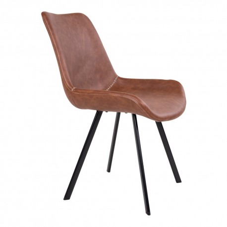 2 x Drammen Spisebordsstole - Cognac