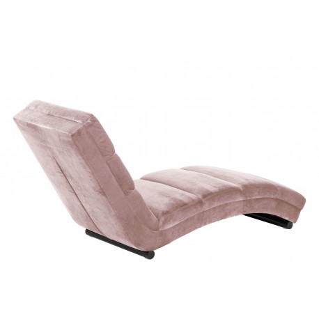 Slinky Chaiselongue støvet Rosa velour