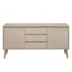 Nagano skænk - Hvidpigmenteret eg 150cm