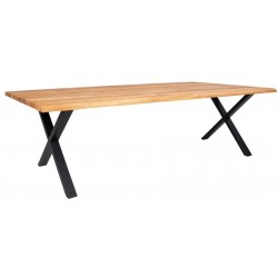 CURVE Spisebord Olieret eg 300x100cm med bølget kant