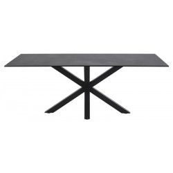 Heaven spisebord keramik Marmor sort 160 cm