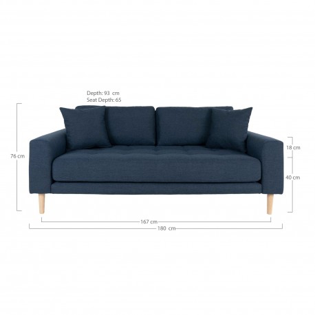 Andersen stof sofa blå