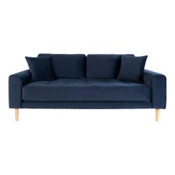 Andersen blå velour 2,5 pers sofa