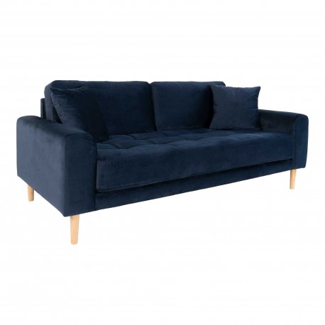 Andersen blå velour 2,5 pers sofa