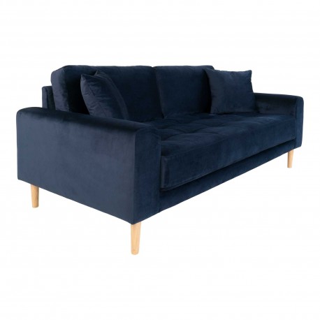 Andersen blå velour 2,5 pers sofa