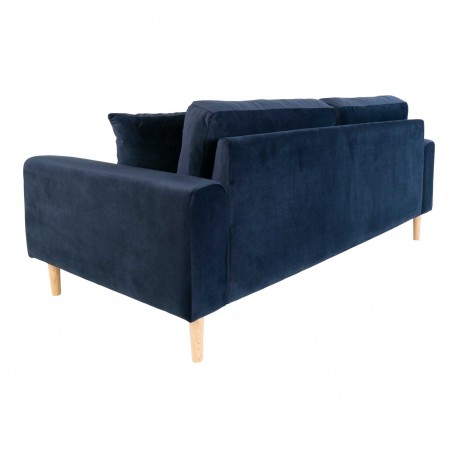 Andersen blå velour 2,5 pers sofa