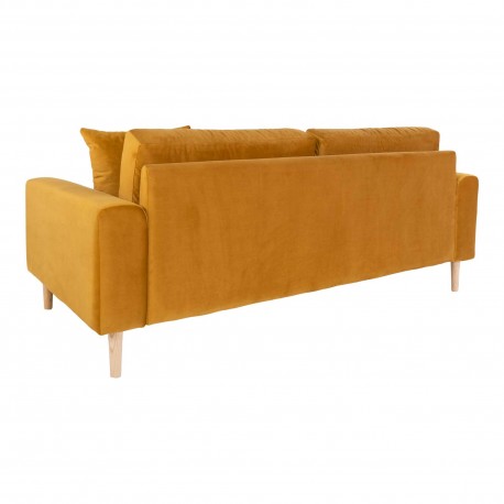 Andersen gul velour sofa 2,5 pers