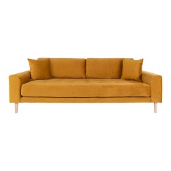 Andersen gul velour sofa 3 pers