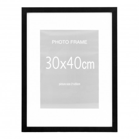 Marbella Ramme Display - Ramme 30x40, 10 stk. sort og 5 stk. natur