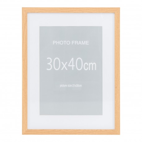Marbella Ramme Display - Ramme 30x40, 10 stk. sort og 5 stk. natur