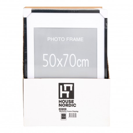 Marbella Ramme Display - Ramme 50x70, 10 stk. sort og 5 stk. natur
