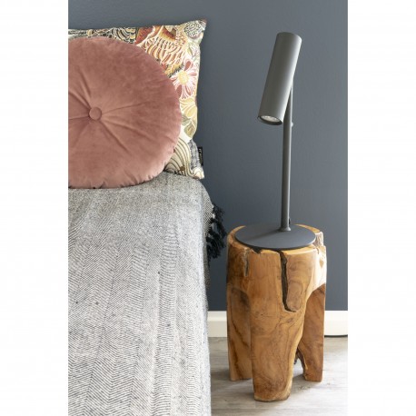 Paris Bordlampe - Lampe i sort med stofledning på 200 cm Pære: GU10/5W LED IP20