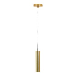 Paris Pendel - Lampe i messing med stofledning på 120 cm Pære: GU10/5W LED IP20