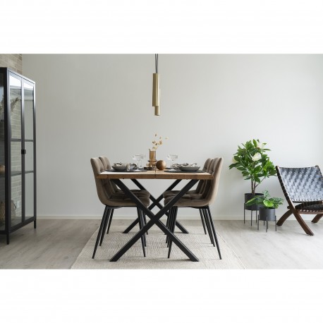 Paris Pendel - Lampe i messing med stofledning på 120 cm Pære: GU10/5W LED IP20
