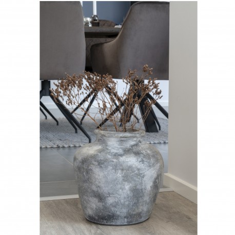 Santo Terracotta Dekorationsvase - Vase i antik lysegrå