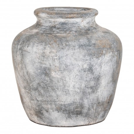 Santo Terracotta Dekorationsvase - Vase i antik lysegrå