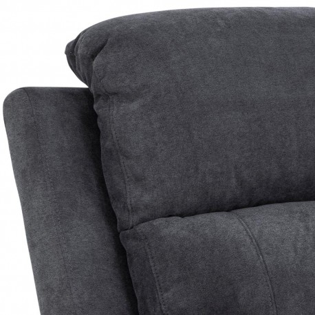 Mora 2 personers Elektrisk recliner Mørkegrå stof