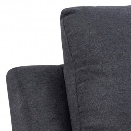 Sabia 3 personers recliner grå stof