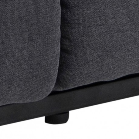 Sabia 3 personers recliner grå stof